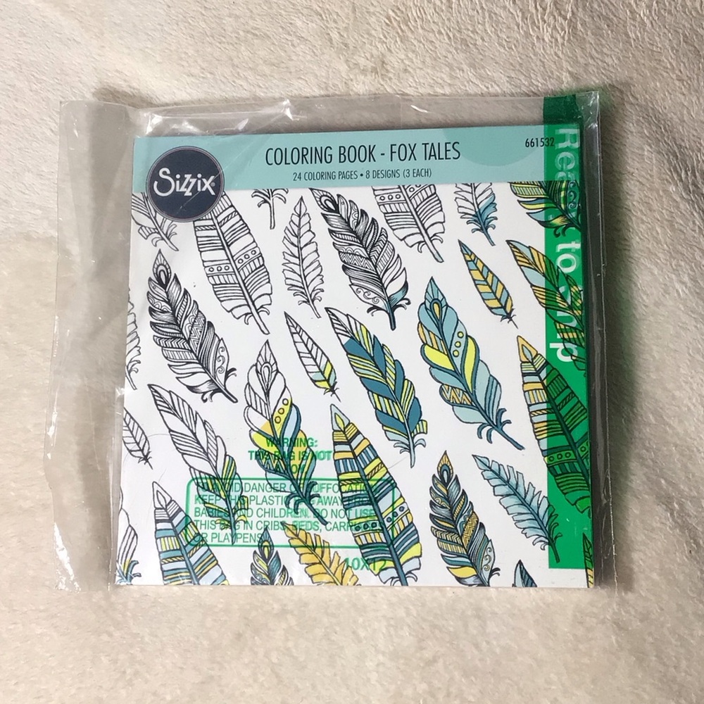 Sizzix Fox tails coloring book